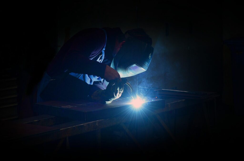man, welding, welder